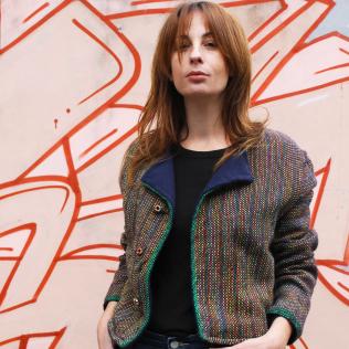 Campaña 2014 - Campera tejida enteramente en telar Campaña 2014 - Campera tejida enteramente en telar