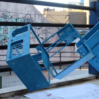 Pintado de raquets para armado de la Puerta verde