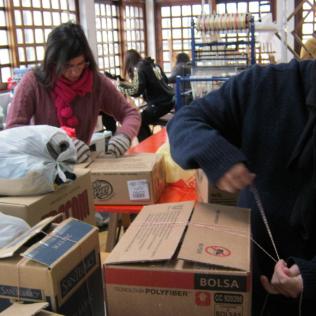 Clasificación y guardado de donaciones